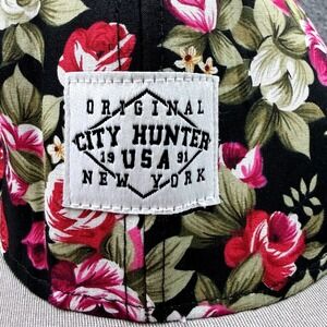 City Hunter Floral Snapback Hat New York Adjustable Cap‎ NWOT